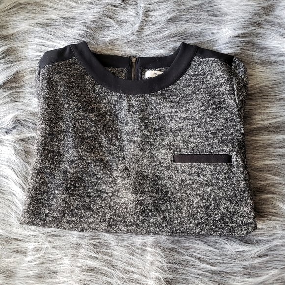 Madewell Sweaters - | Madewell | Marbled Contrast Popover Sweater